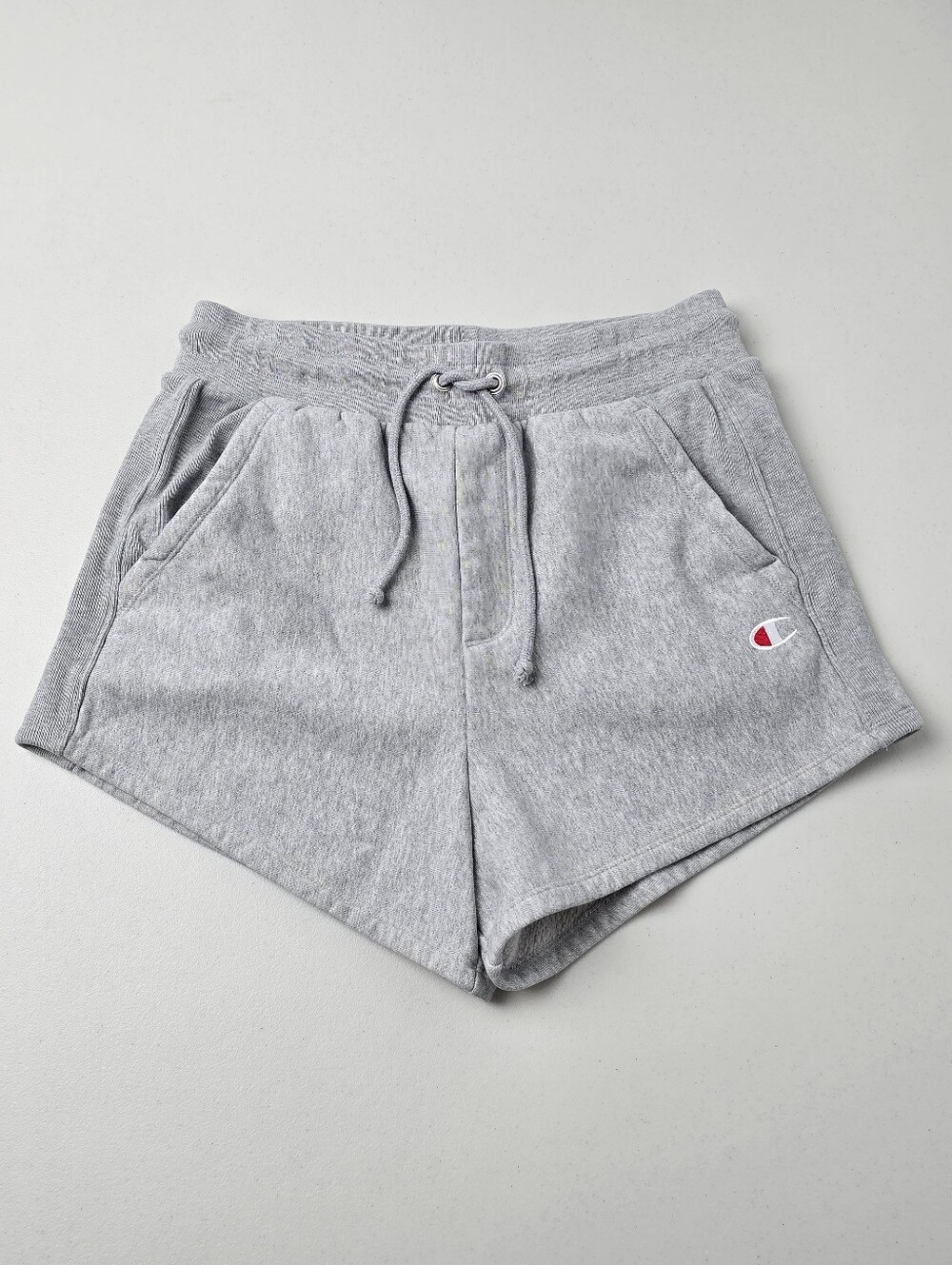 Champion Reverse Weave Sweat Shorts Heather Gray Heavyweight Fleece Size L